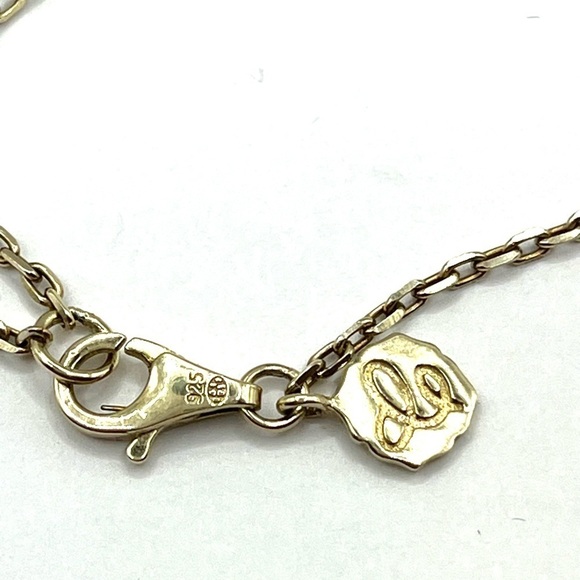 Ornate Open Necklace With Diamonds By Heng Ngai Gold over 925 SS Necklace - Picture 12 of 13